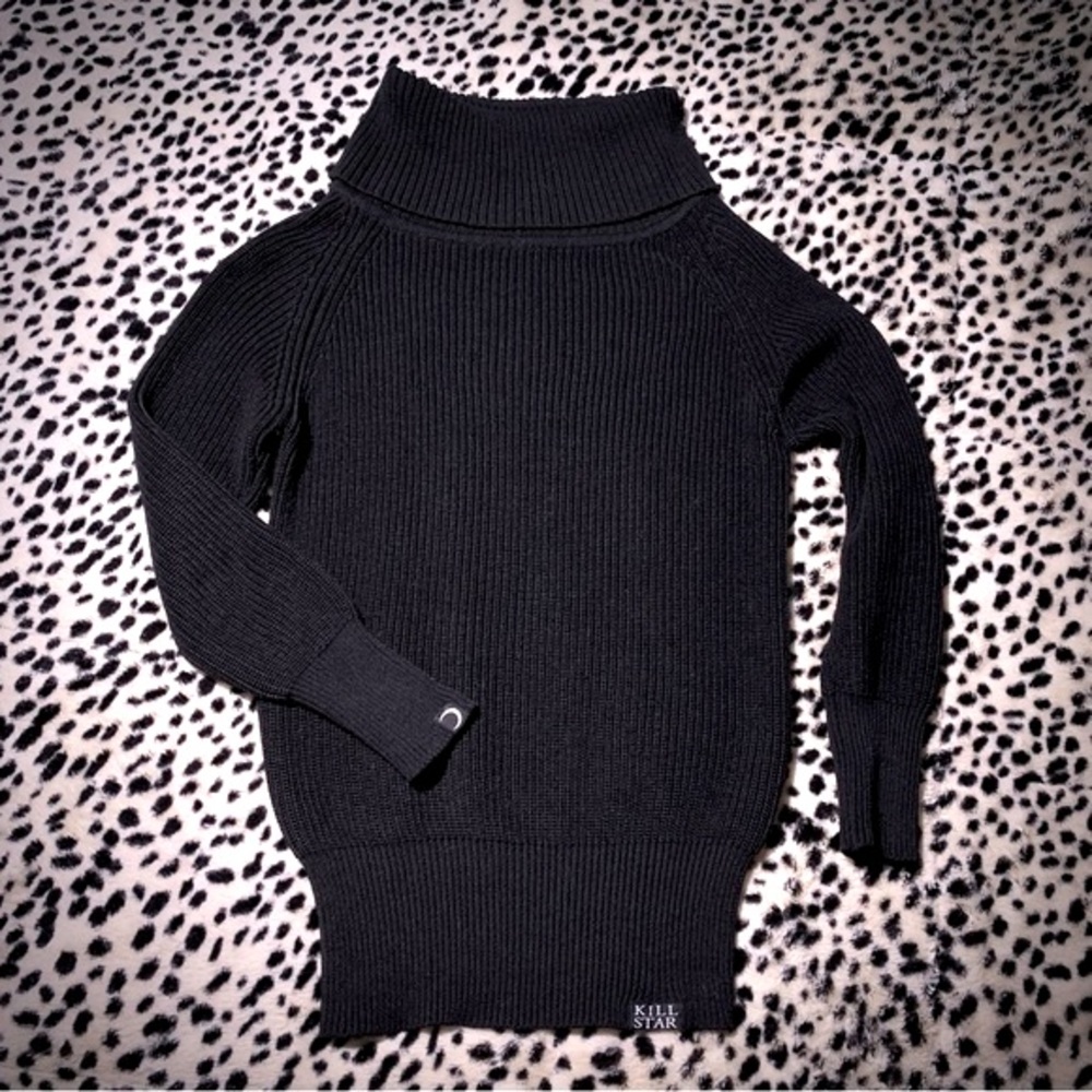Killstar Ribbed Turtleneck Sweater or Dress xs
